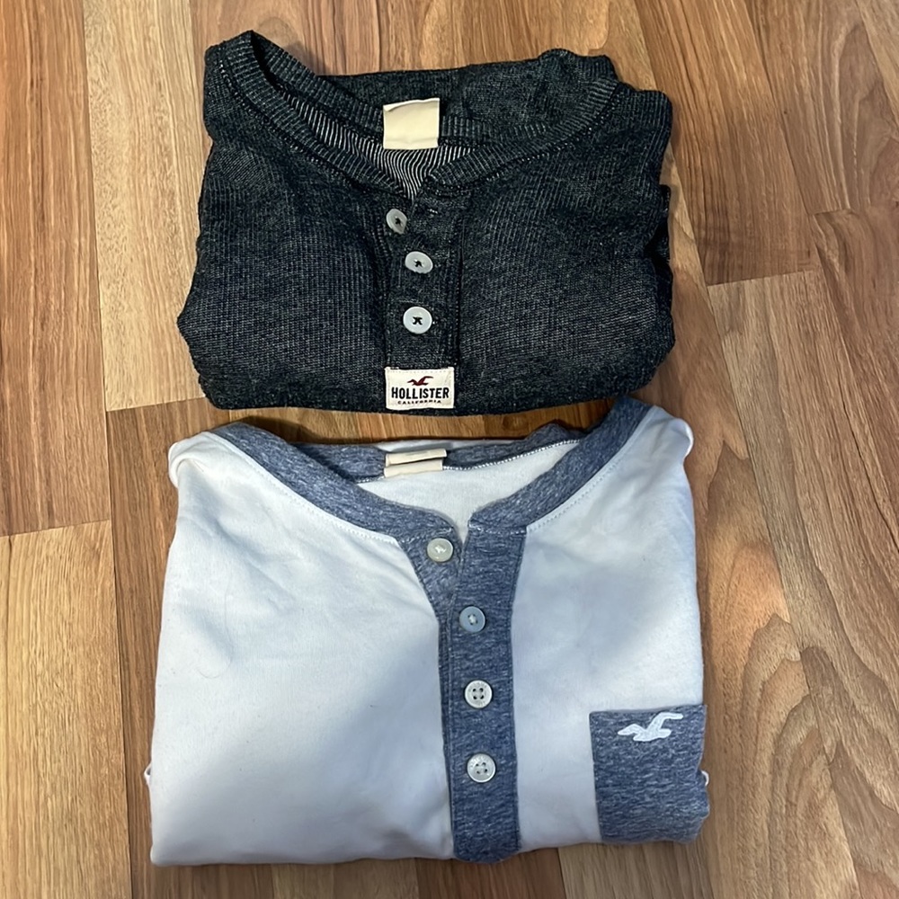 Hollister LOT (small/medium) Henley Sweaters